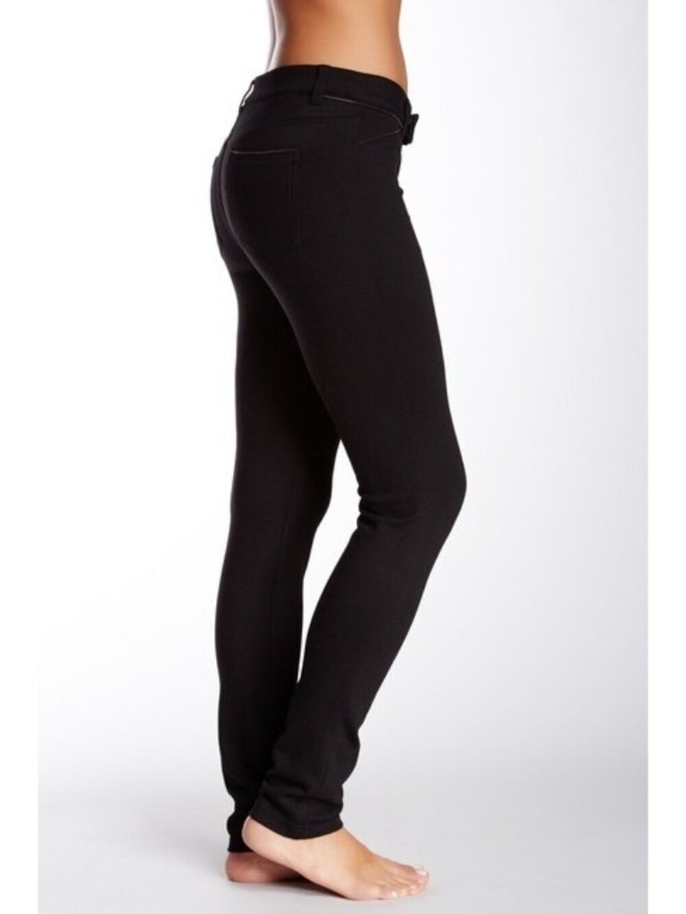New Women Romeo + Juliet Black Zip Trim Skinny Leg Pants Size S RJ31506